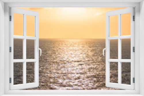 Fototapeta Naklejka Na Ścianę Okno 3D - Sunset over sea