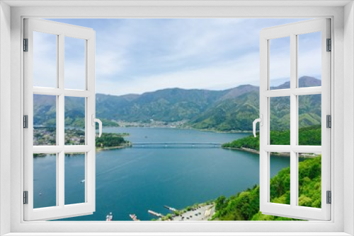 Fototapeta Naklejka Na Ścianę Okno 3D - Lake Kawaguchi, Japan