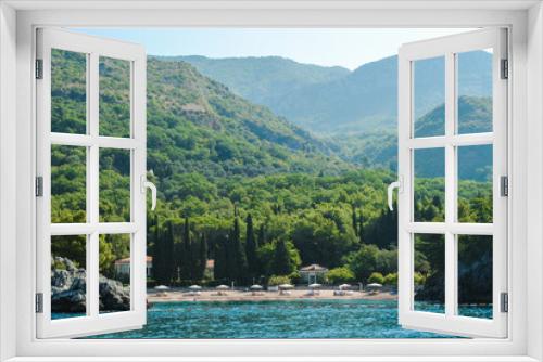 Fototapeta Naklejka Na Ścianę Okno 3D - montenegro Milocher beach  adriatic sea