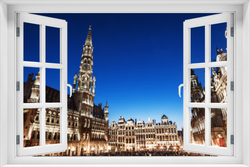 Fototapeta Naklejka Na Ścianę Okno 3D - The Grand Place in Brussels, Belgium