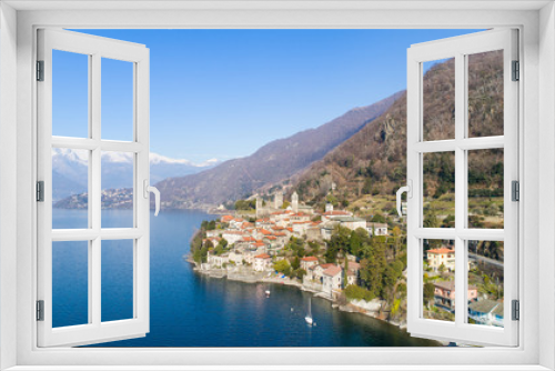 Fototapeta Naklejka Na Ścianę Okno 3D - Lake of Como, little village. Corenno Plinio near Varenna