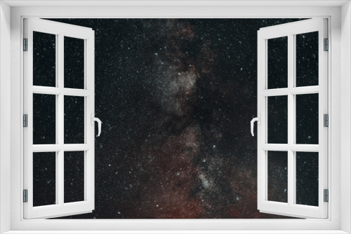Fototapeta Naklejka Na Ścianę Okno 3D - The starry night sky. The milky way. Amazing photo large exposure.