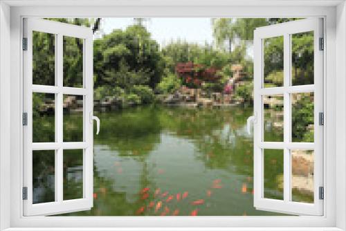 Fototapeta Naklejka Na Ścianę Okno 3D - Geyuan Garden is located in Yangzhou, a city renowned for traditional private gardens, in Jiangsu Province, southeast China. The Geyuan Garden is open to the public, throughout the four seasons.