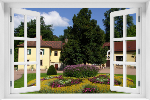 Fototapeta Naklejka Na Ścianę Okno 3D - Schloss Altenstein Kavaliershaus, Altensteiner Park, Bad Liebenstein