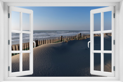 Fototapeta Naklejka Na Ścianę Okno 3D - plage d'Hourtin sur  le littoral de Gironde