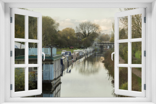 Fototapeta Naklejka Na Ścianę Okno 3D - Houseboat Living