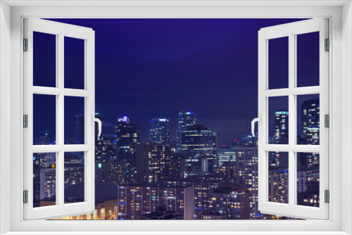 Fototapeta Naklejka Na Ścianę Okno 3D - Downtown Toronto at night 
