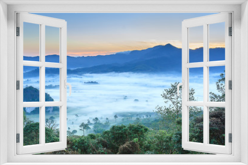 Fototapeta Naklejka Na Ścianę Okno 3D - Phulanka mountain view