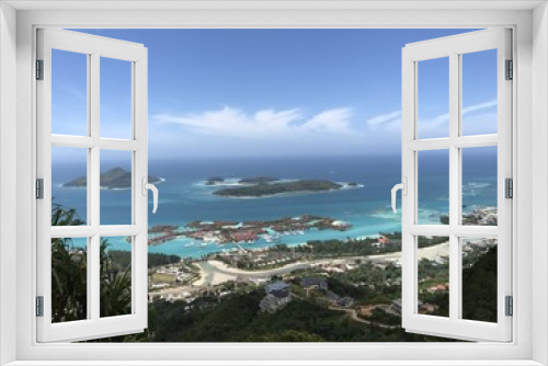 Fototapeta Naklejka Na Ścianę Okno 3D - Ausblick auf Eden Island, Mahe, Seychellen