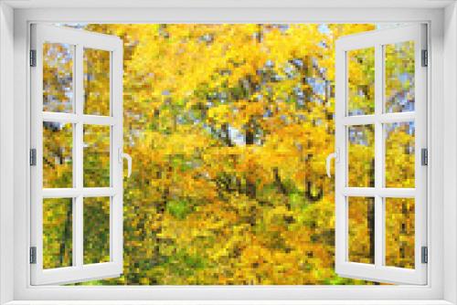 Fototapeta Naklejka Na Ścianę Okno 3D - park trees