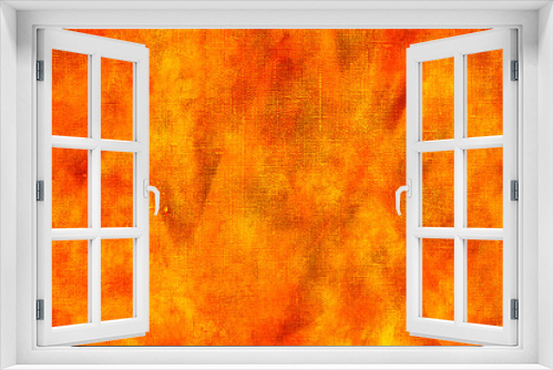 Fototapeta Naklejka Na Ścianę Okno 3D - bright textured art painted orange background closeup view