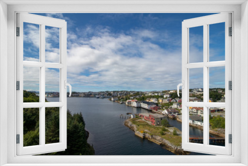 Fototapeta Naklejka Na Ścianę Okno 3D - The city of Kristiansund, Norway. Kristiansund is a city and municipality in the Nordmore district on the western coast of Norway. 