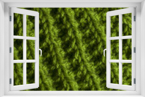 Fototapeta Naklejka Na Ścianę Okno 3D - Green knitting fabric texture background or knitted pattern background