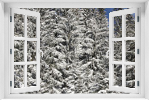 Fototapeta Naklejka Na Ścianę Okno 3D - winterlandschaft