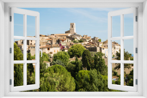 Fototapeta Naklejka Na Ścianę Okno 3D - Aussicht und Sehenswürdigkeiten von Saint Paul de Vence