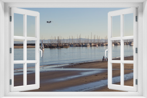 Fototapeta Naklejka Na Ścianę Okno 3D - Santa Barbara Marina in the Evening sun