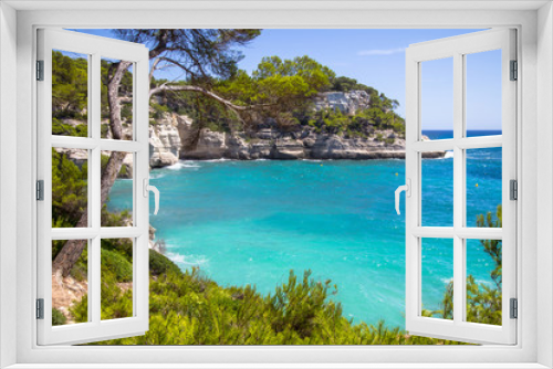 Fototapeta Naklejka Na Ścianę Okno 3D - Cala Mitjana, Menorca, Spain