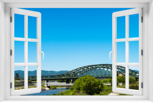 Fototapeta Naklejka Na Ścianę Okno 3D - （北海道）旭川市のシンボル　旭橋
