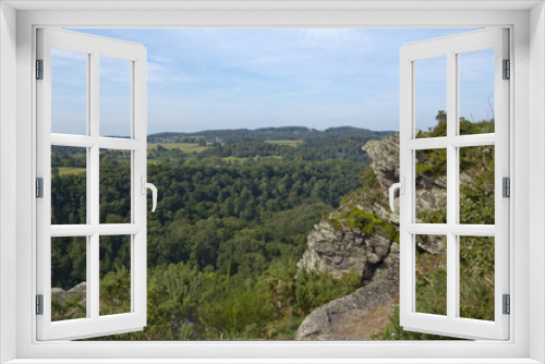 Fototapeta Naklejka Na Ścianę Okno 3D - Viewpoint and nature reserve of La Roche d'Oetre, Orne, Normandy, France