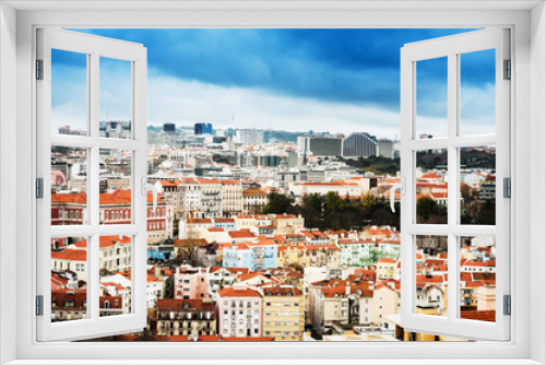 Fototapeta Naklejka Na Ścianę Okno 3D - Observation Deck Miradouro de Santa Luzia, Lisbon, Portugal