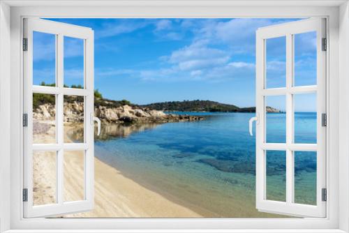 Fototapeta Naklejka Na Ścianę Okno 3D - Amazing scenery by the sea in Sithonia, Chalkidiki, Greece 
