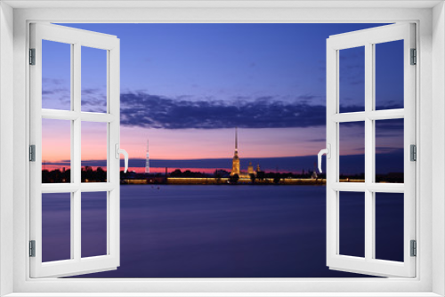 Fototapeta Naklejka Na Ścianę Okno 3D - Russia St. Petersburg  Night View