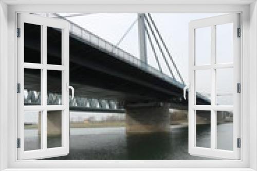 Fototapeta Naklejka Na Ścianę Okno 3D - Brücke über den Rhein