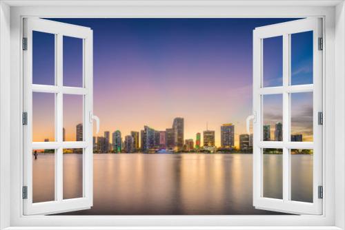 Fototapeta Naklejka Na Ścianę Okno 3D - Miami, Florida, USA skyline on Bisayne Bay