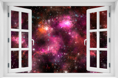 Fototapeta Naklejka Na Ścianę Okno 3D - A Space of the galaxy ,atmosphere with stars at dark background
