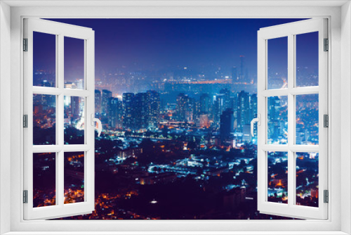 Fototapeta Naklejka Na Ścianę Okno 3D - View from Namsan tower on Seoul at night - South Korea