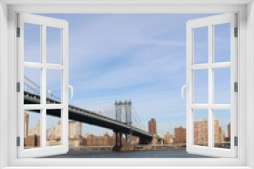 Fototapeta Naklejka Na Ścianę Okno 3D - Pont de Brooklyn