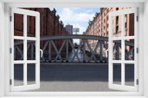Fototapeta Naklejka Na Ścianę Okno 3D - Hamburg Brücken