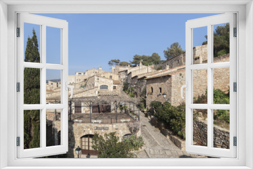 Fototapeta Naklejka Na Ścianę Okno 3D - View of Tossa de Mar, historic center, vila vella, mediterranean village in Costa Brava, province Girona, Catalonia,Spain.