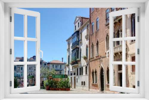 Fototapeta Naklejka Na Ścianę Okno 3D - Canaux de Venise