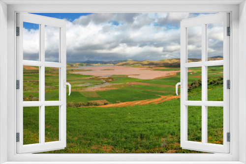 Fototapeta Naklejka Na Ścianę Okno 3D - Landscape in the plains of Fez in Morocco