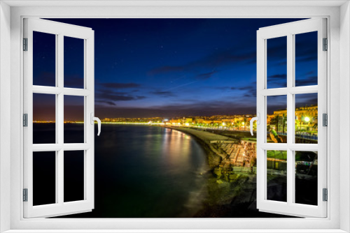 Fototapeta Naklejka Na Ścianę Okno 3D - Night in Nice