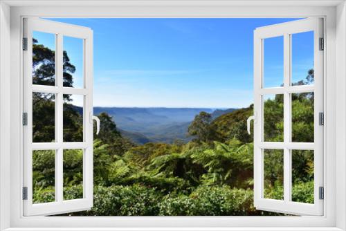 Fototapeta Naklejka Na Ścianę Okno 3D - View on Blue Mountains