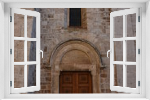 Italy, Puglia region, Casamassima, side entrance of the Mother Church