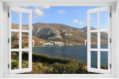 Fototapeta Naklejka Na Ścianę Okno 3D - Baie d'Aegiali - Amorgos - Cyclades - Grèce