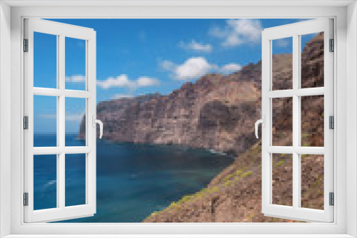 Fototapeta Naklejka Na Ścianę Okno 3D - Los gigantes Cliffs, famous landmark in Tenerife island, Canary islands, Spain.