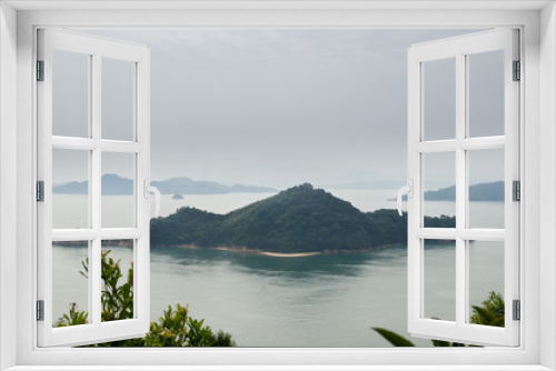 Fototapeta Naklejka Na Ścianę Okno 3D - Seashore view from Okunoshima island. Japan