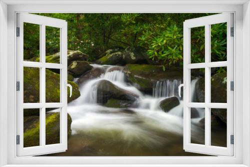 Fototapeta Naklejka Na Ścianę Okno 3D - Great Smoky Mountains TN Roaring Fork Nature Waterfall Scenic Landscape Gatlinburg Tennessee