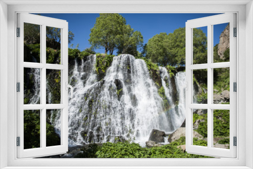 Fototapeta Naklejka Na Ścianę Okno 3D - Shaki waterfall in Armenia