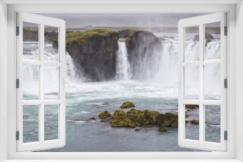 Fototapeta Naklejka Na Ścianę Okno 3D - The Goðafoss is a waterfall in Iceland