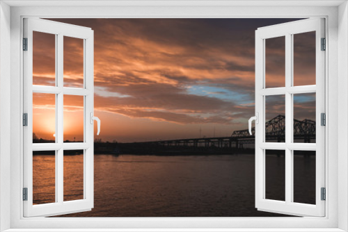 Fototapeta Naklejka Na Ścianę Okno 3D - Sunrise over New Orleans, Louisiana USA