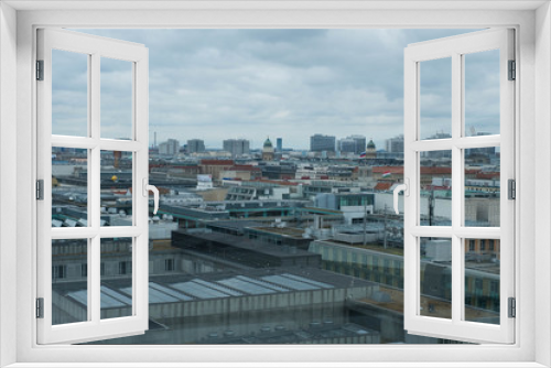Fototapeta Naklejka Na Ścianę Okno 3D - Berlin. Germany. A view of the city from the glass dome of the Reistagh with an overview of all the sights of Berlin
