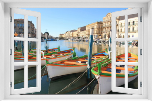 Fototapeta Naklejka Na Ścianę Okno 3D - La ville maritime de Sète, la petite Venise Languedocienne, Hérault, Occitanie, France