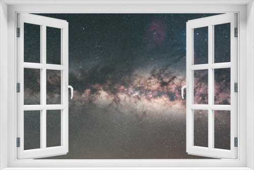 Fototapeta Naklejka Na Ścianę Okno 3D - Clearly milky way on night sky with a million star