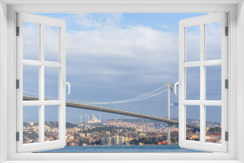 Fototapeta Naklejka Na Ścianę Okno 3D - View of 15 July Martyrs Bridge in Istanbul