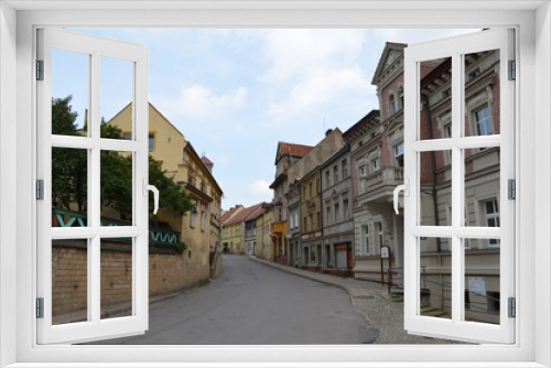 Fototapeta Naklejka Na Ścianę Okno 3D - Uliczka małego miasteczka w Polsce, Bardo, Europa